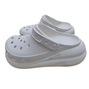 NEW Crocs Mega Crush Platform Clog Unisex White women's size 6